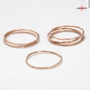 SIRCIAM 14K DAINTY HAMMERED RING